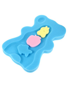 Cojín de Baño Antideslizante para Bebés Azul 48x29cm