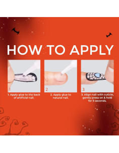 Uñas Postizas KISS Voguish Fantasy Halloween 'Witch Out' 28 Uñas 2