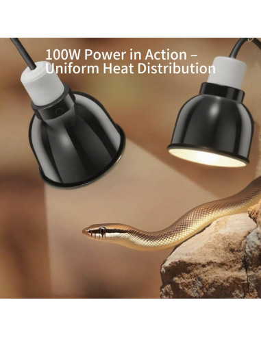 Lámpara para Reptiles 2-Pack AlxamolTools 13.97cm 150W