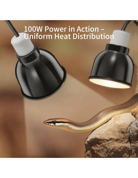 Lámpara para Reptiles 2-Pack AlxamolTools 13.97cm 150W