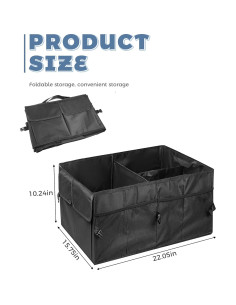 Organizador de Maletero de Coche UNLRAE 2891CWX001 Plegable 56x40x26cm 2
