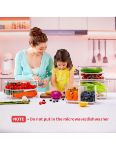 Contenedores de Almacenamiento de Alimentos Elabo - 2 Unidades 2