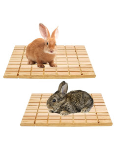 Almohadillas de Rasguño de Madera Tfwadmx para Conejos 2 Pcs