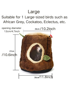 Nido de Pájaro Cálido Copfeu Grande para Mascotas 2