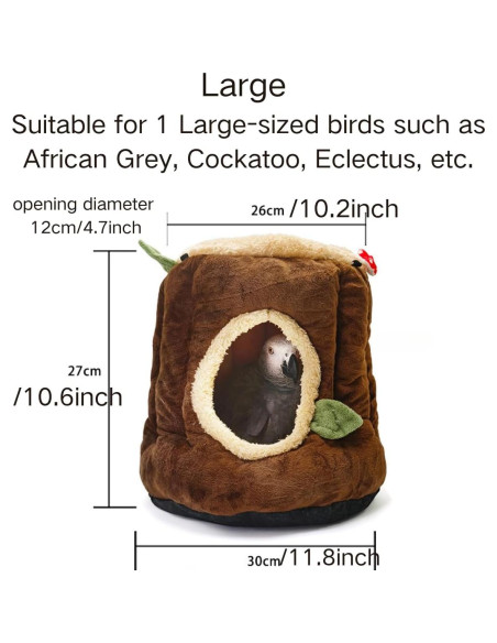 Nido de Pájaro Cálido Copfeu Grande para Mascotas