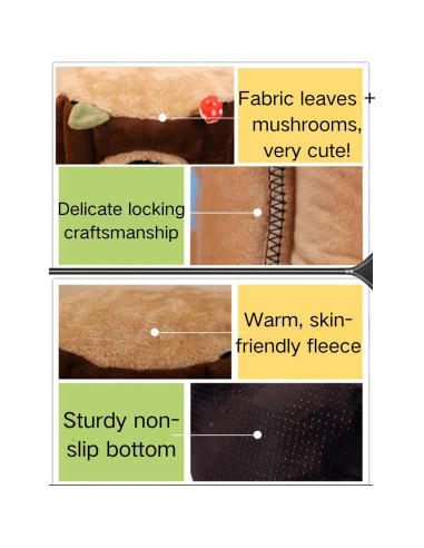 Nido de Pájaro Cálido Copfeu Grande para Mascotas