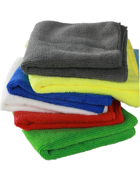 5 Toallas de Microfibra FOMIYES para Limpieza Verde 30x30cm