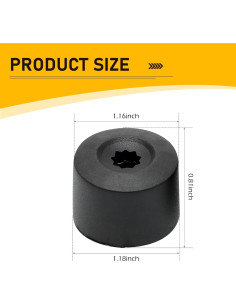 Cubiertas de Tuercas de Rueda SLIMI 20 Pcs 17mm a Prueba de Óxido 2