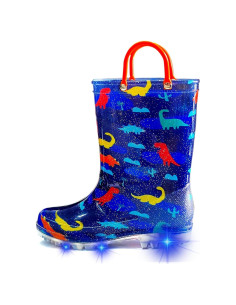 Botas de Lluvia Iluminadas para Niños Dinosaurio Marino