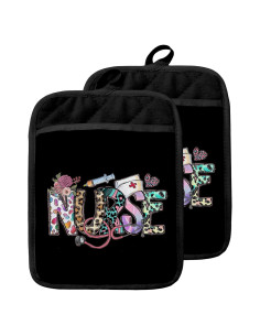 Agarraderas de Cocina GOOZHO con Bolsillo Protector - 21.6x17.8 cm