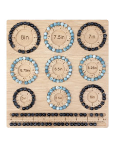 Tablero de Cuentas Petoysoso de Bambú para Joyas 25.4x23.88 cm