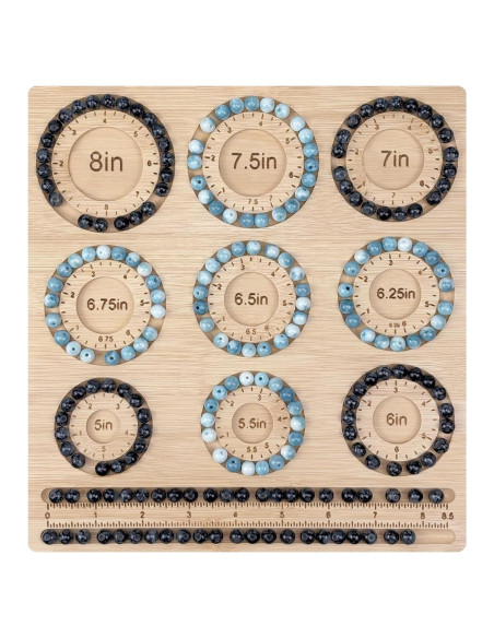 Tablero de Cuentas Petoysoso de Bambú para Joyas 25.4x23.88 cm