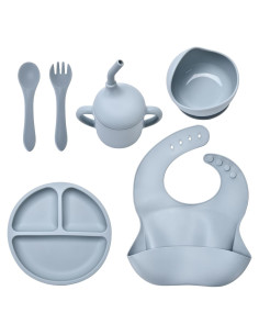 Juego de Alimentación Silicona Bebés Orghcyi 6 Piezas BPA Libre