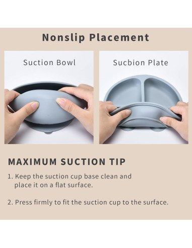 Juego de Alimentación Silicona Bebés Orghcyi 6 Piezas BPA Libre