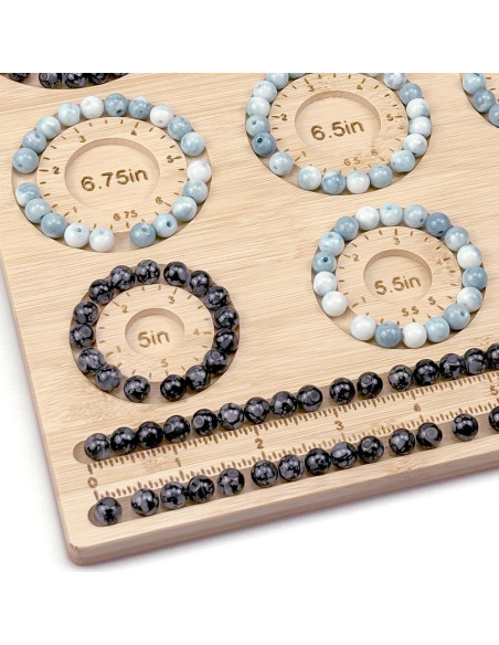 Tablero de Cuentas Petoysoso de Bambú para Joyas 25.4x23.88 cm