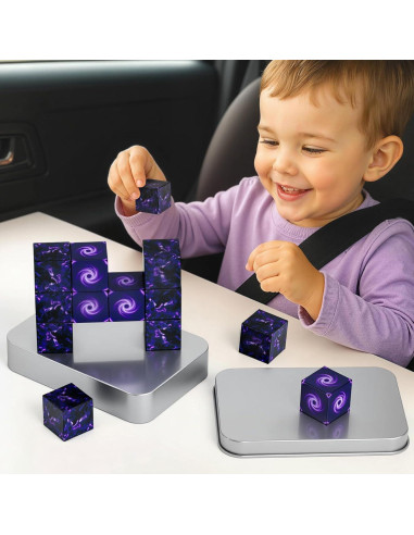 Bloques de Construcción Magnéticos 3 Nutrias 12 Piezas Portal