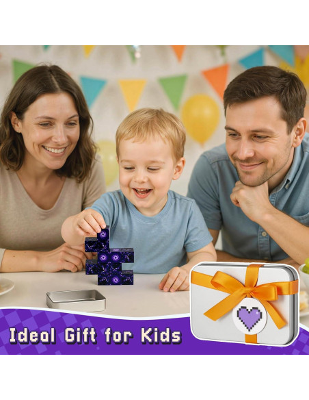 Bloques de Construcción Magnéticos 3 Nutrias 12 Piezas Portal