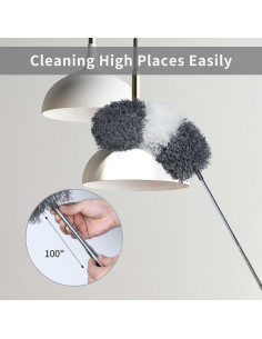 Plumero de Microfibra BOOMJOY con Polo Extensible 254 cm - 2 Pcs 2