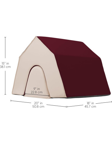Escalador de Espacio de Juego SoftScape FDP 3 Piezas Burdeos
