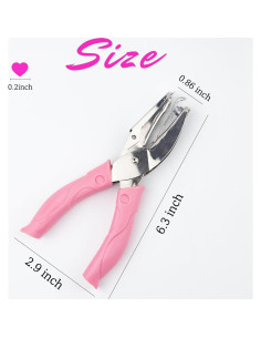 Perforadora de papel Krastmon corazón 5.5 cm, mango suave 2