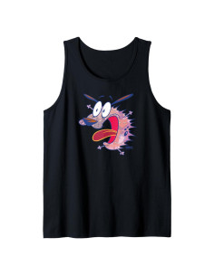 Camiseta Sin Mangas Courage el Perro Cobarde Malvado 100% Algodón