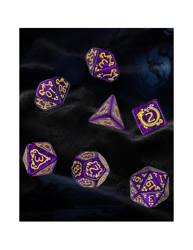 Juego de Dados Poliedricos ODINROLL 35 Piezas D&D RPG