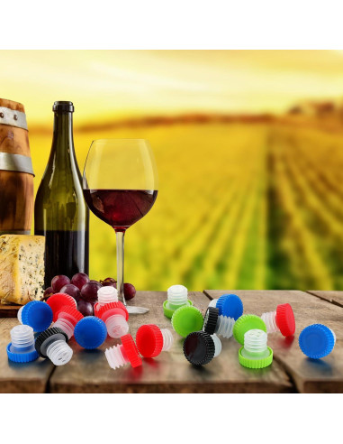 100 Vertedores de Vino Lento Qinyoung con Tapa Coloridos