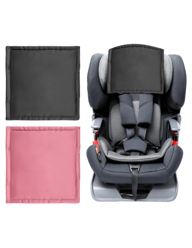 Cubierta de Asiento de Coche Sprouterie 2pcs Satén Rosa Negro