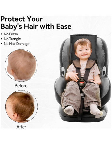 Cubierta de Asiento de Coche Sprouterie 2pcs Satén Rosa Negro