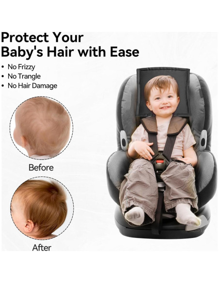 Cubierta de Asiento de Coche Sprouterie 2pcs Satén Rosa Negro