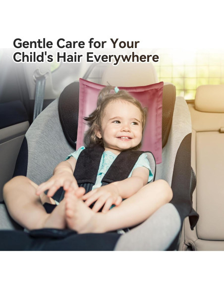 Cubierta de Asiento de Coche Sprouterie 2pcs Satén Rosa Negro