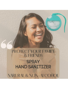 Spray Desinfectante de Manos Orgánico Cuidado de Bolsillo Menta 25 ml 2