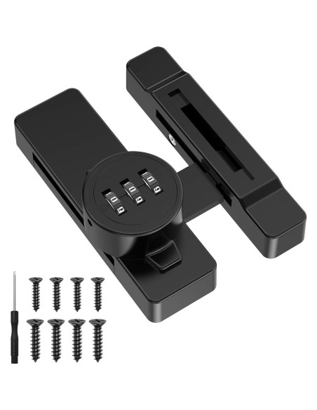 Cerradura de Combinación YogePote para Gabinete Negro 3 Dígitos