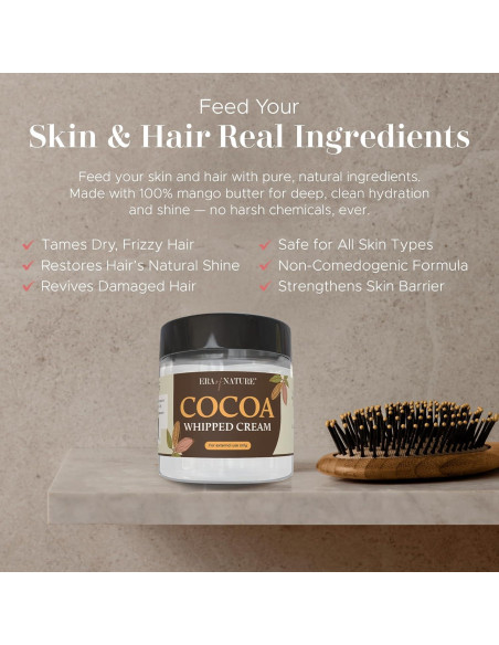 Crema Corporal Batida de Cacao Era of Nature 227g - Hidratante Vegano