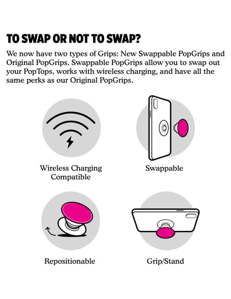 PopSockets Agarre Adhesivo Orquídea Cristal - Soporte Teléfono PopSockets Agarre Adhesivo Orquídea Cristal - Soporte Teléfono