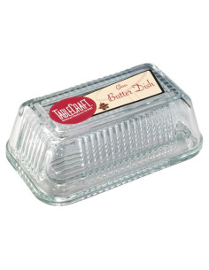 Plato de Mantequilla de Vidrio Tablecraft H122 17.1x10.2cm