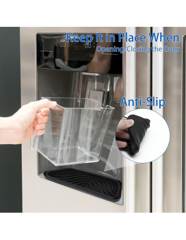 Bandejas de Goteo de Silicona ZHMEINA 2 Pcs Rectangulares Negras