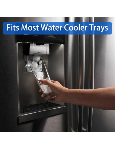 Bandejas de Goteo de Silicona ZHMEINA 2 Pcs Rectangulares Negras