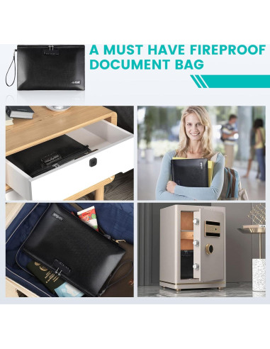 Bolsa de Documentos a Prueba de Fuego Airfish FP006 36.1x25.4cm