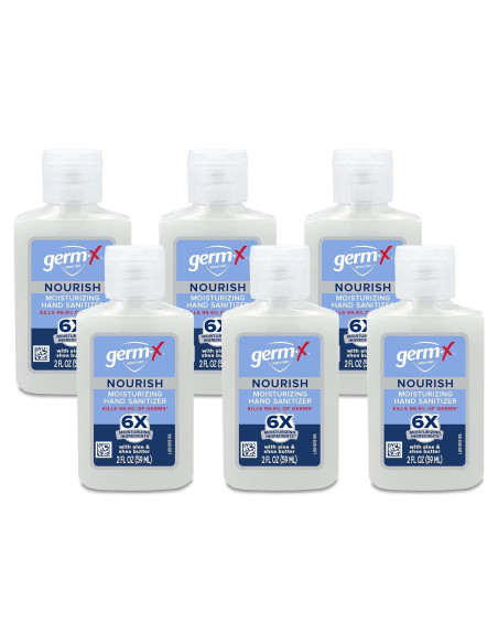 Desinfectante de Manos Germ-X Nourish 59.15 ml x6 Hidratante