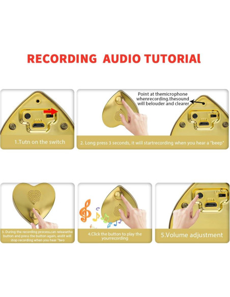Botón de Sonido Grabable 350s XLW - Grabadora de Voz DIY