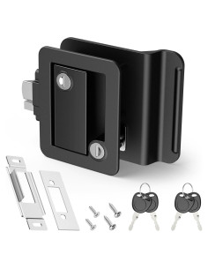 Cerradura de Puerta de RV Kohree con Pestillo de Paleta Negro