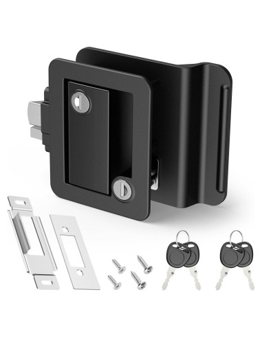 Cerradura de Puerta de RV Kohree con Pestillo de Paleta Negro