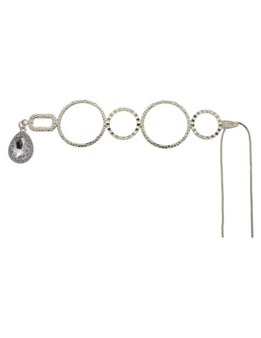 Cadena de Gafas Elegante para Mujeres - Plata Brillante 2.0x