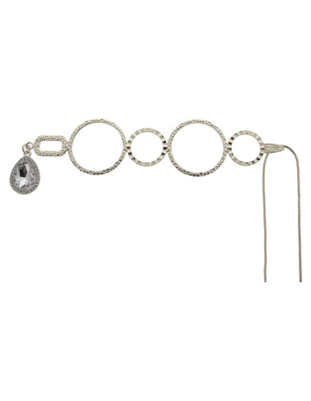 Cadena de Gafas Elegante para Mujeres - Plata Brillante 2.0x