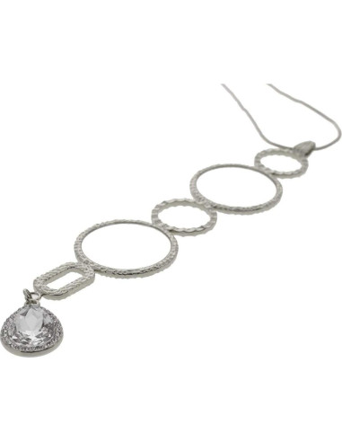 Cadena de Gafas Elegante para Mujeres - Plata Brillante 2.0x