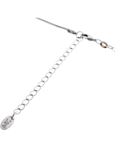 Cadena de Gafas Elegante para Mujeres - Plata Brillante 2.0x