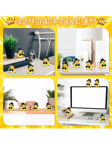 Pato de Goma Divertido BOZILY con Accesorios para Auto