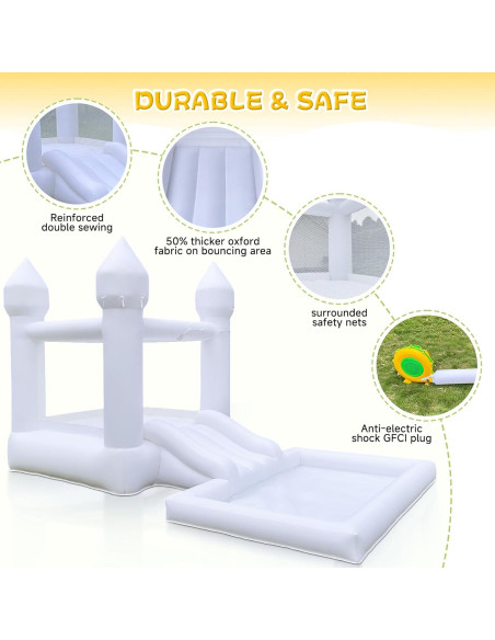 Castillo Inflable Vancen 387.5x220x223.1cm para Niños