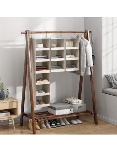 Organizador de Closet Colgante FLYBOX 3 Estantes Beige 2-Pack 2